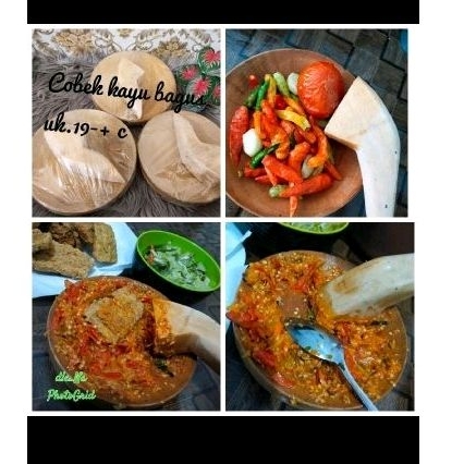 Cobek kayu ( tanpa kemasan plastik)