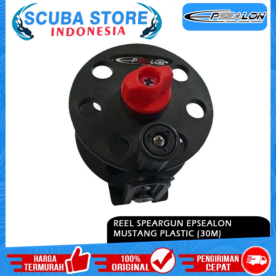 Reel Speargun 30 Meter Epsealon Mustang Plastic Spearfishing Spearo Gulungan Tali Speargun