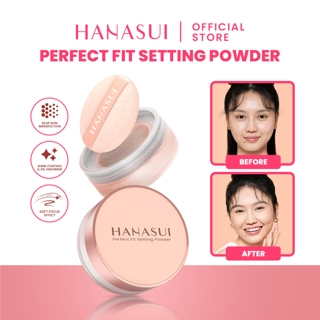 Paket Usaha 12pcs Hanasui Perfect Fit Setting Powder (Bedak Tabur )