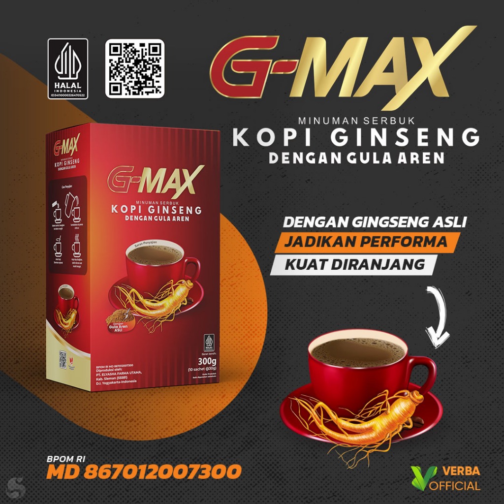 PROMO | COFFEE LAKI KOPI GMAX PENAMBAH STAMINA PRIA DEWASA ORIGINAL 1 BOX 100% ORIGINAL