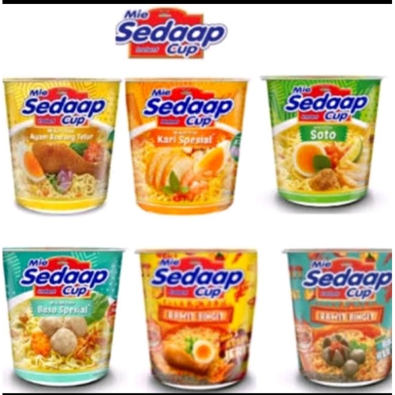 

MIE SEDAP CUP ALL VARIANT