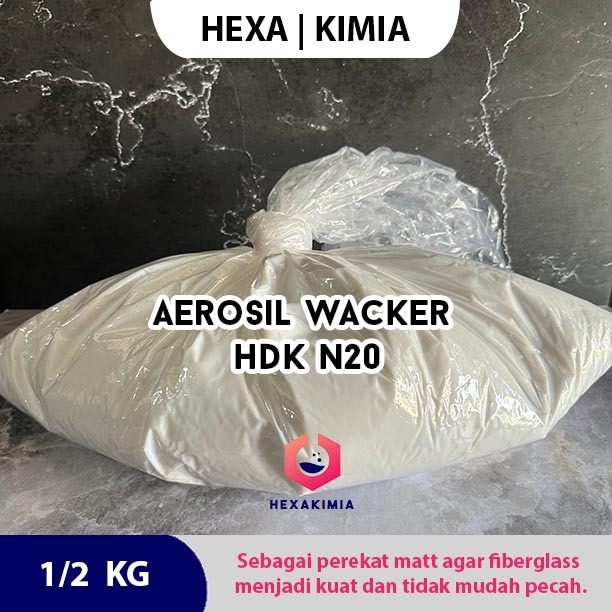 Aerosil HDK Wacker / Aerosil Fiberglass / Pengental Resin 1/2 Kg