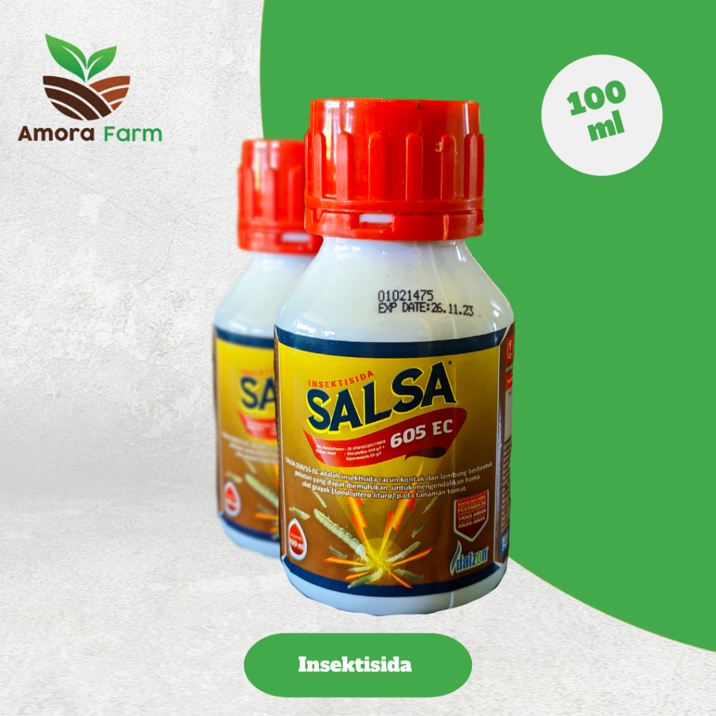 Insektisida SALSA 605EC Kemasan 100ML Pembasmi Hama Ulat Dan Tomat