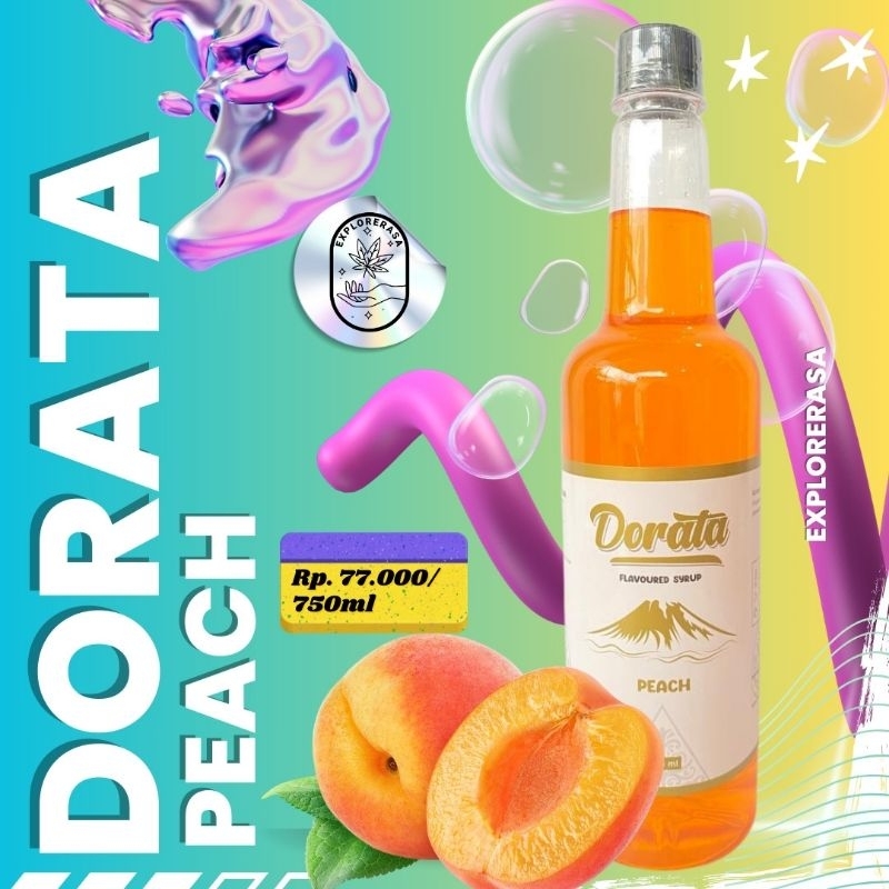 

Dorata syrup rasa Peach isi 750 ml