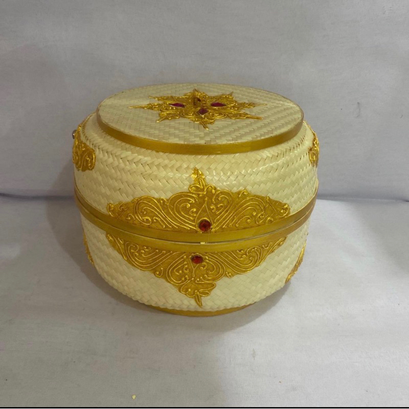 Keben Sokasi Bambu Kulit Bentuk Bulat