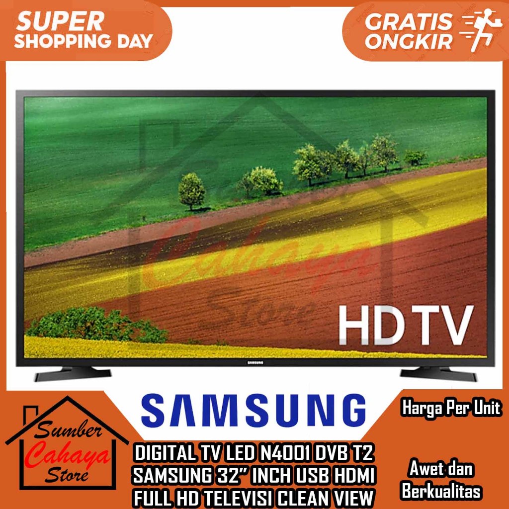 [Instan] SAMSUNG UA32N4001 Led Digital TV 32 Inch Full HD TIVI DISPLAY TELEVISI TELEVISON TEVE TIPI 
