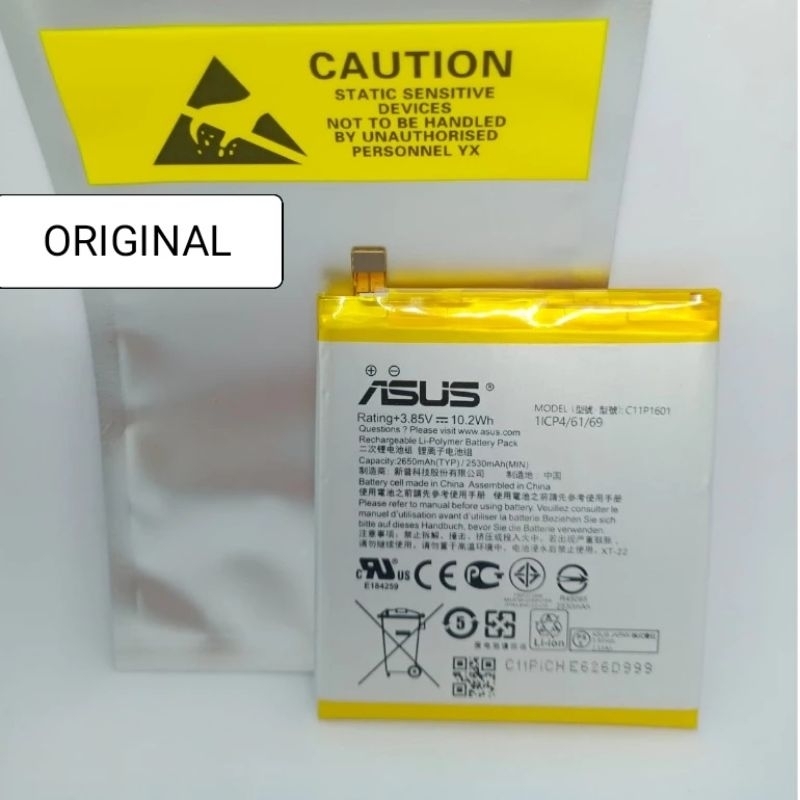 Baterai Baterry Batere Zenfone 3 5.2" Z017DB ZE520KL Zenfone Live A007 ZB501KL C11P1601