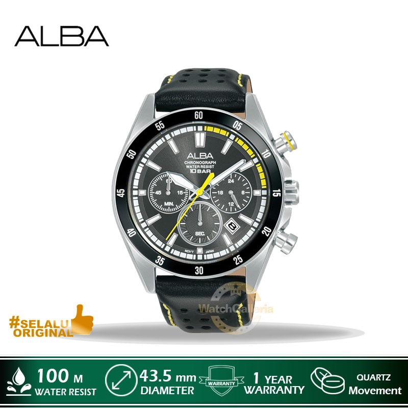 Jam Tangan Pria Alba AT3J33X1 AT3J33 Original Murah