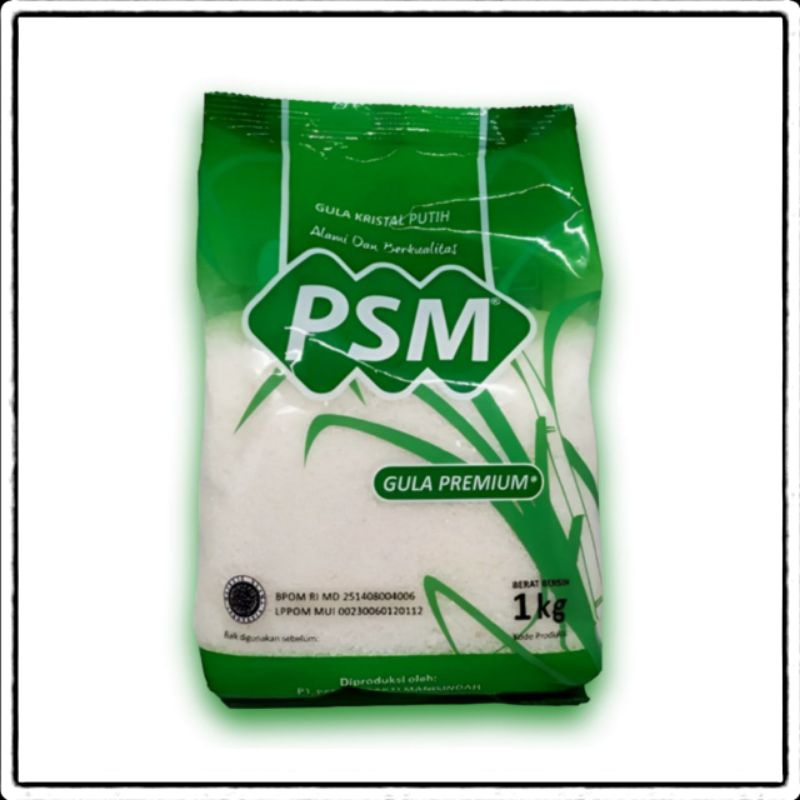 

Gula Kristal Putih Tebu Pasir PSM 1 Kg