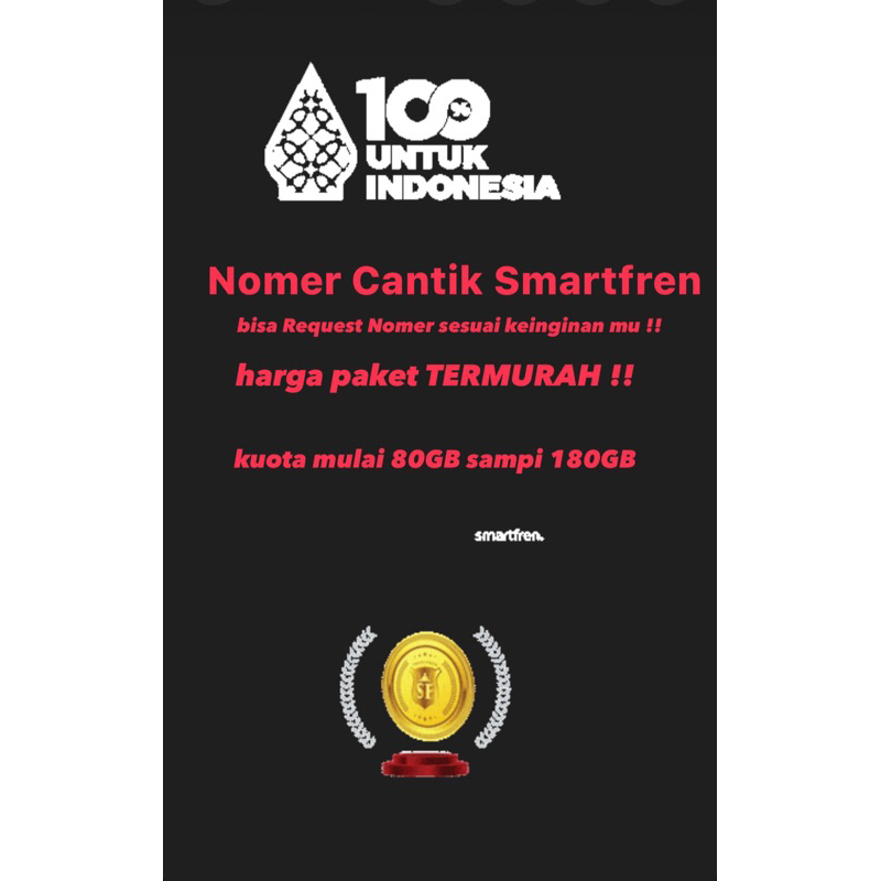 Nomer Cantik smartfren bisa request nomer