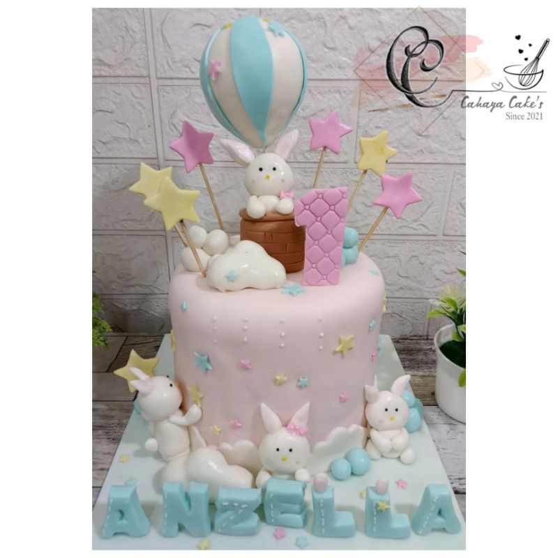 

Kue Ulang Tahun Kelinci / Little Bunny Cake / Bunny Cake / Rabbit Cake