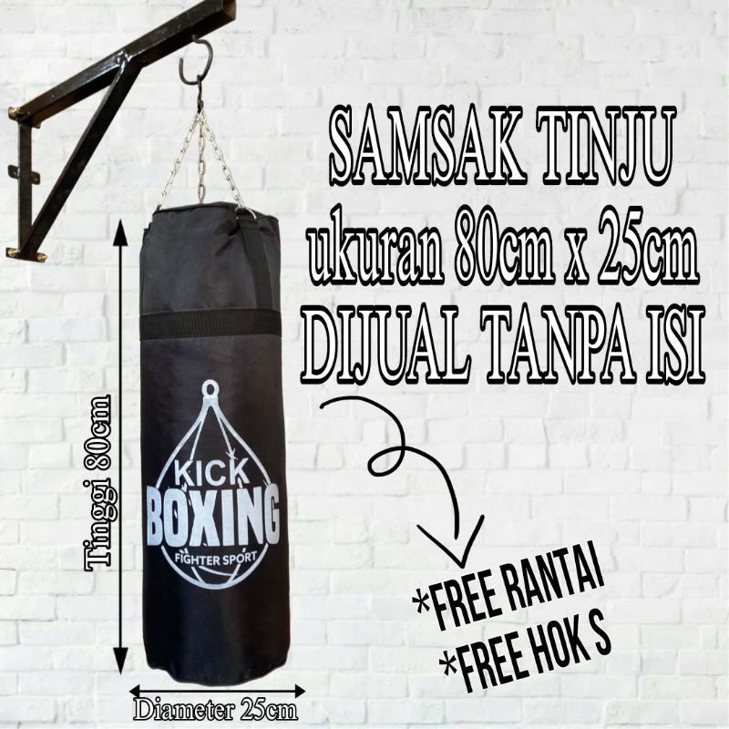 samsak muaythai MMA ukuran 80cm tanpa isi samsak tinju super murah