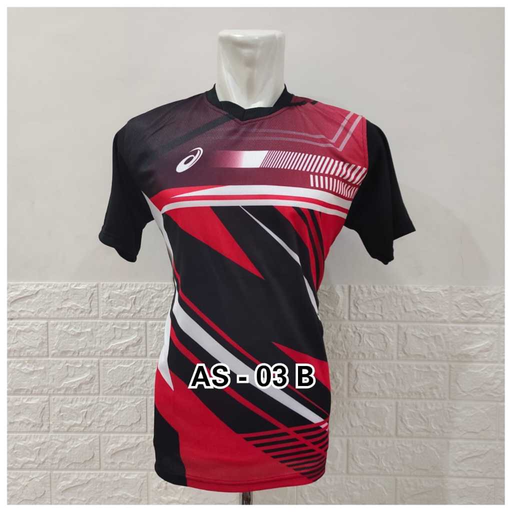 Baju Voli Printing Motif Sarang Tawon Naga Blakang Polos Merah