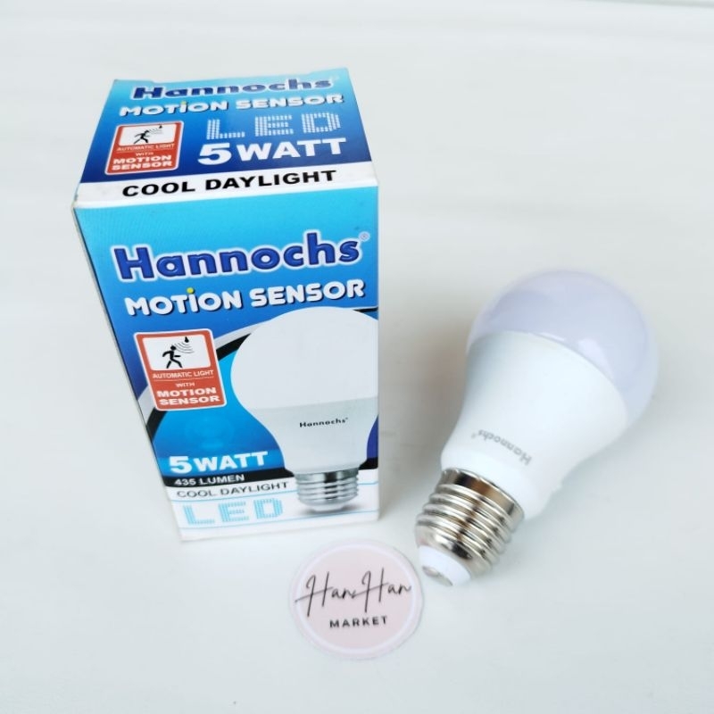 LAMPU SENSOR GERAK HANNOCH 5 WATT