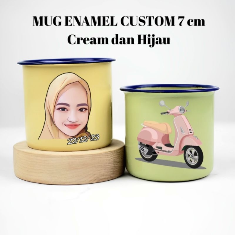 Mug Enamel Custom Satuan