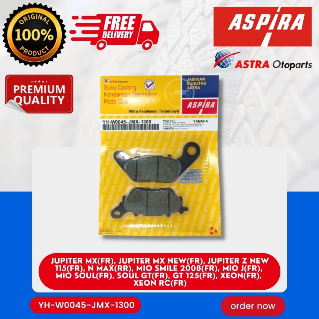 [READY COD] DISCPAD ASPIRA  / DISPED KAMPAS REM DEPAN CAKRAM JMX JUPITER MX / JUPITER MX NEW / JUPIT