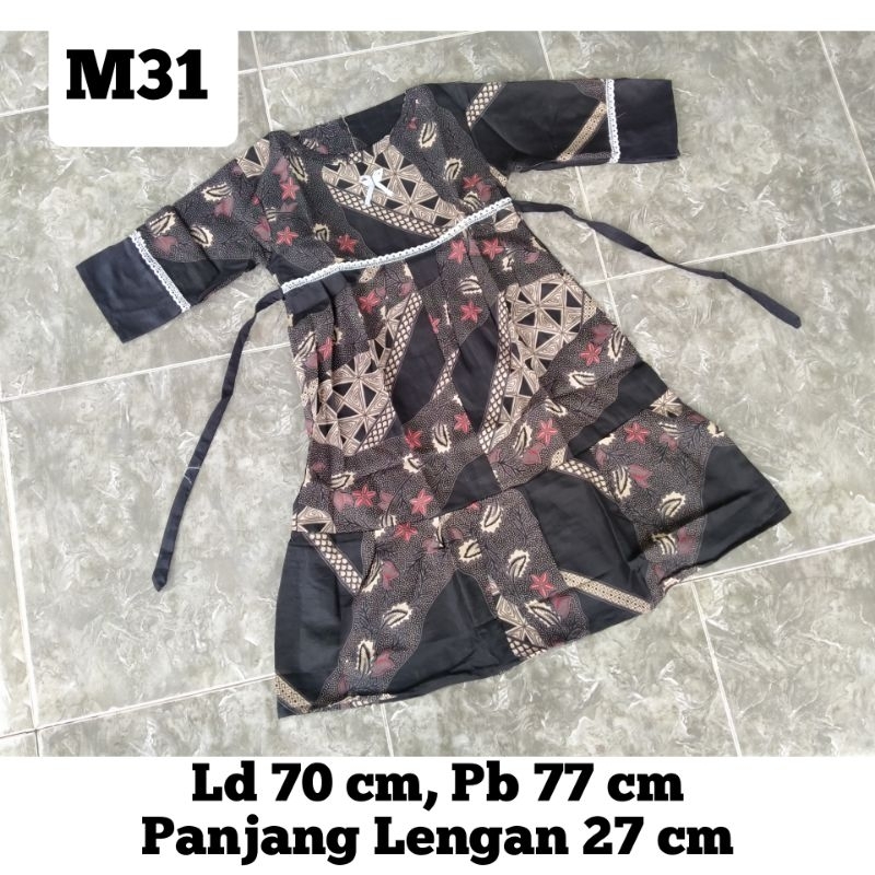 Gamis Perca Batik Anak Usia 4-5 Tahun Bahan Katun