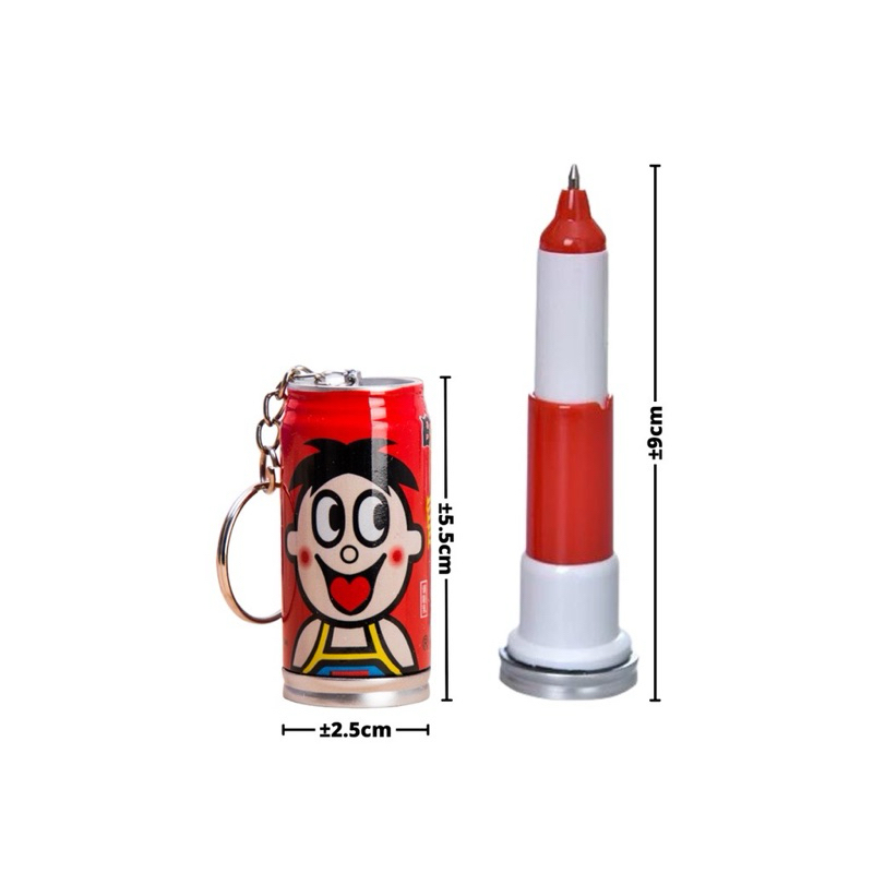 

SL- Pulpen Gantungan Kunci Bentuk Minuman Kaleng 2in1 / Pena Alat Tulis Sekolah Kantor Pen And Keychain Ballpoint Perlengkapan Menulis Anak Bolpen Capsule Motif Unik Lucu Untuk Souvenir Pernikahan