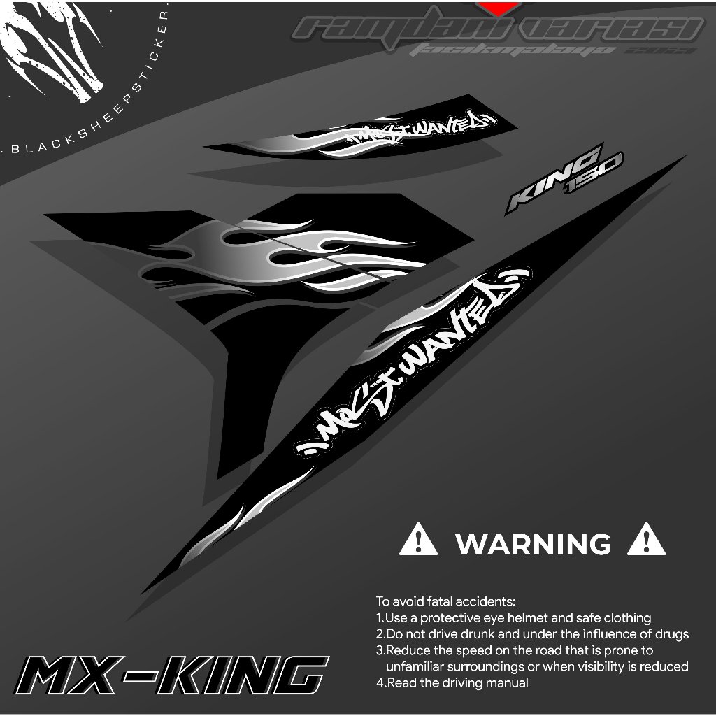 STRIPING MX KING 150 - STRIPING MX KING API - MXKING150