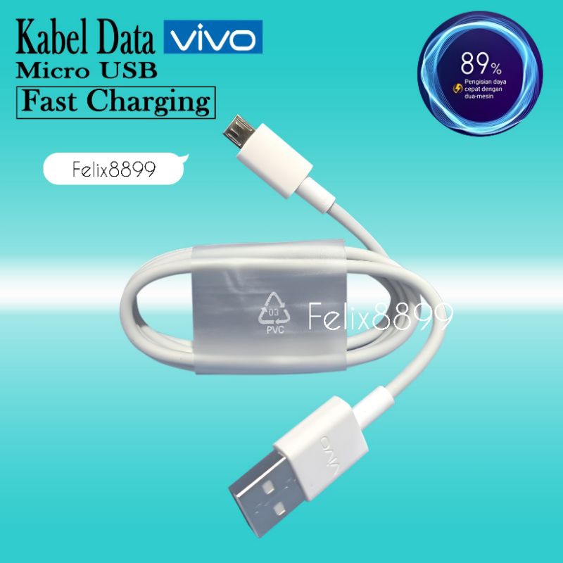 Kabel Data Charger Vivo Y20 Y20S Y20SG Y20 SG Z1 Pro S1 Original Fast Charging Micro USB / Kabel Dat