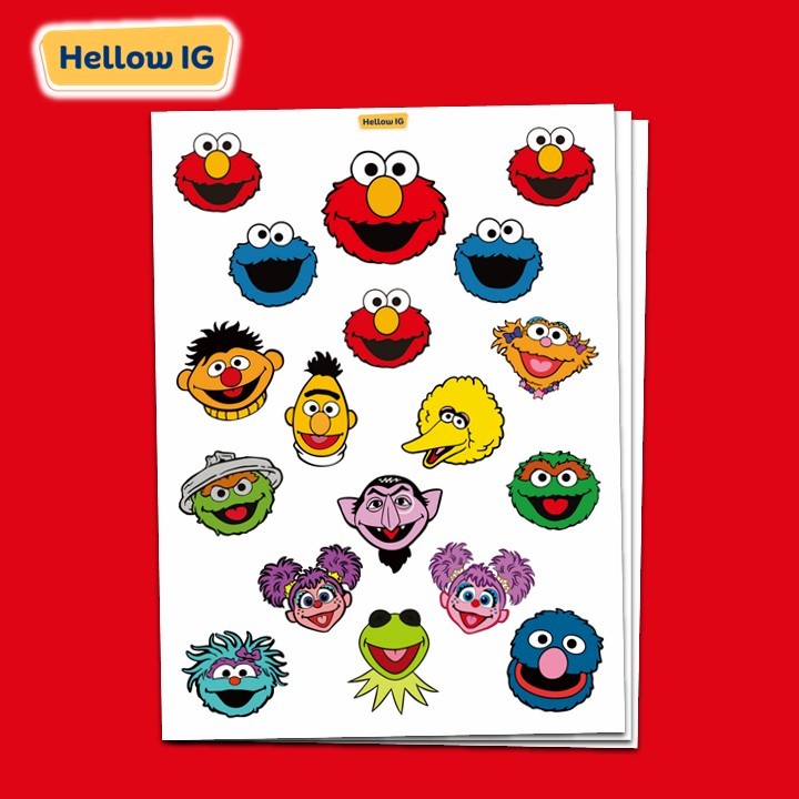 

STICKER SESAME STREET ELMO STIKER SESAME STREET ELMO LUCU AESTHETIC LAPTOP BOTOL HP KOPER HELM PREMIUM WATERPROOF