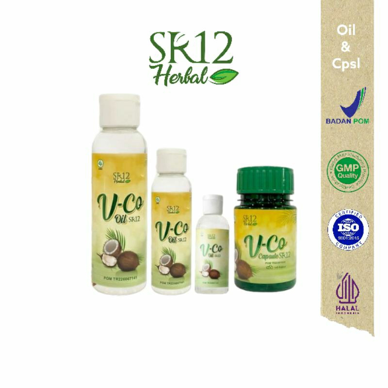 

SR12 VCO Oil & Kapsul / Vco Virgin Coconut Oil / Minyak Kelapa Murni / Penambah Imun Tubuh BPOM