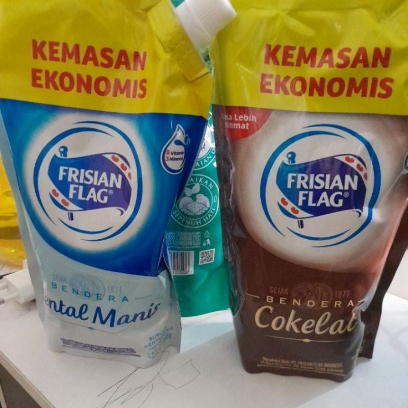 

frisian flag susu kental manis cokelat atau putih