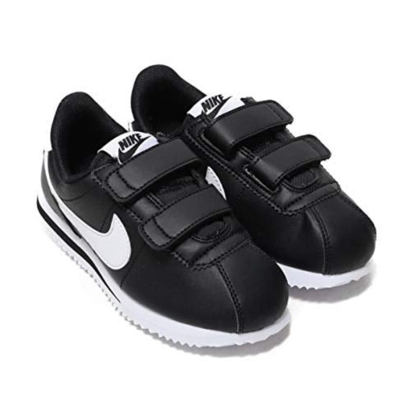 SEPATU ANAK ORIGINAL NIKE CORTEZ BASIC BLACK WHITE