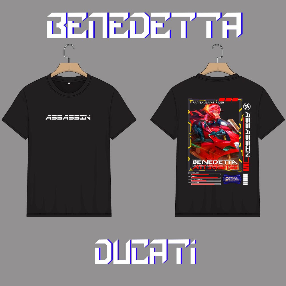 KAOS ANAK HERO MOBILE LEGEND BENEDETTA ASSASSIN FIGHTER SKIN KEREN//KAOS ML//KAOS ANAK MOBILE LEGEND