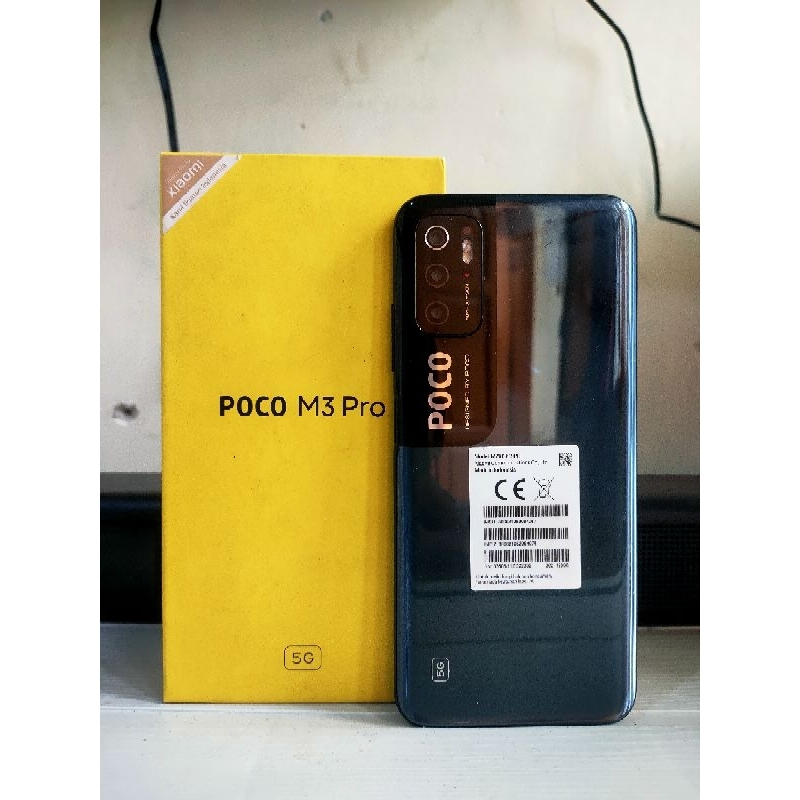 poco m3 pro 5g 6/128 secoand  fullset original bawaan