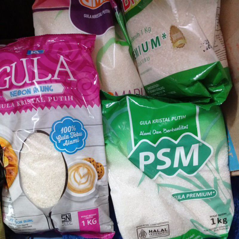 

GULA PASIR KEBON AGUNG / PSM /KTM /PIEKO 1Kg