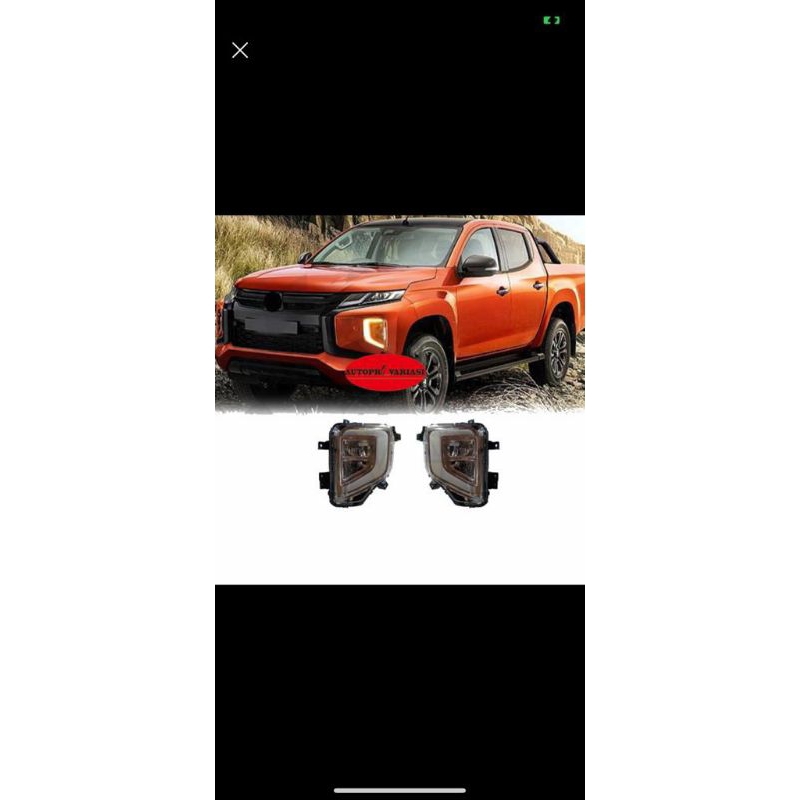 Lampu Foglamp DRL Mitsubishi triton 2019 up