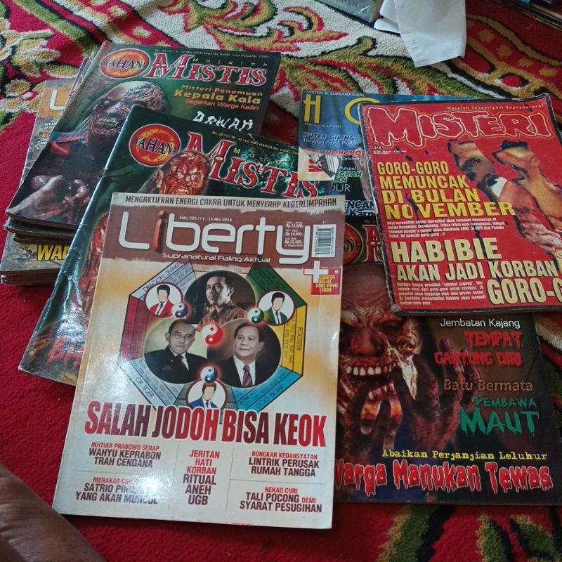 buku majalah lama misteri liberty dan hoky bekas lawas original