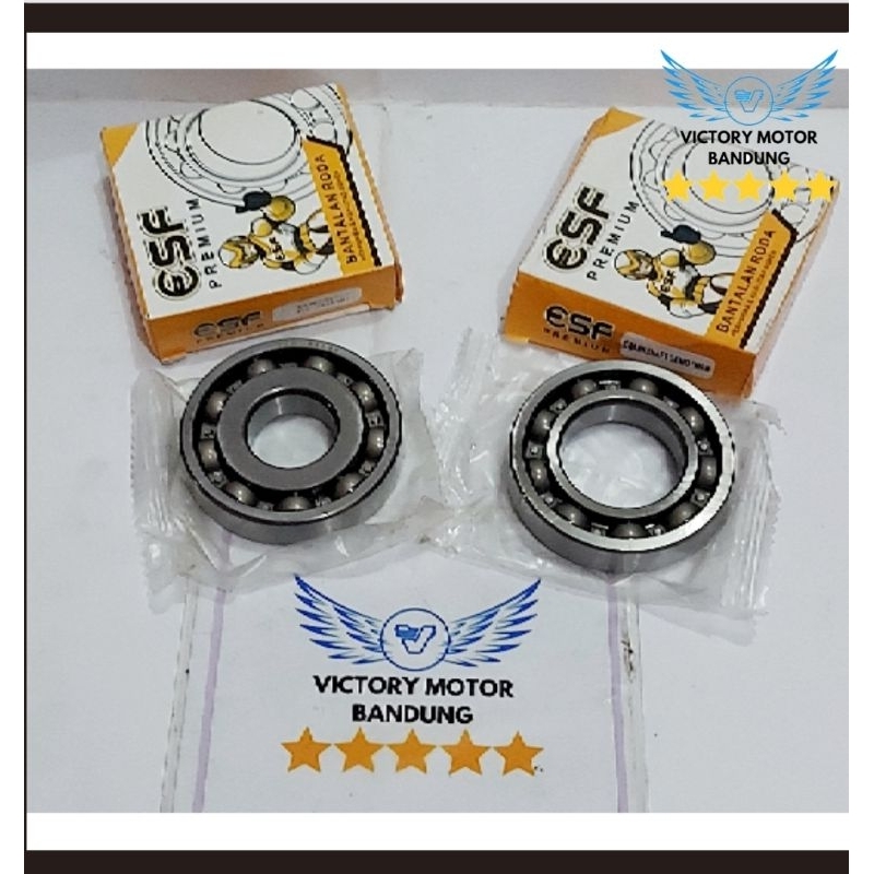 Laher Bearing Kruk As SET Crankshaft Genio Beat Scoopy Deluxe 2020 2021 2022 Merek ESF