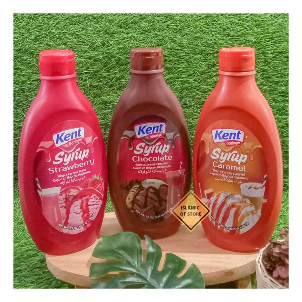 

SYRUP KENT Boringer SIRUP Strawberry /chocolate /caramel 624 gr Halal