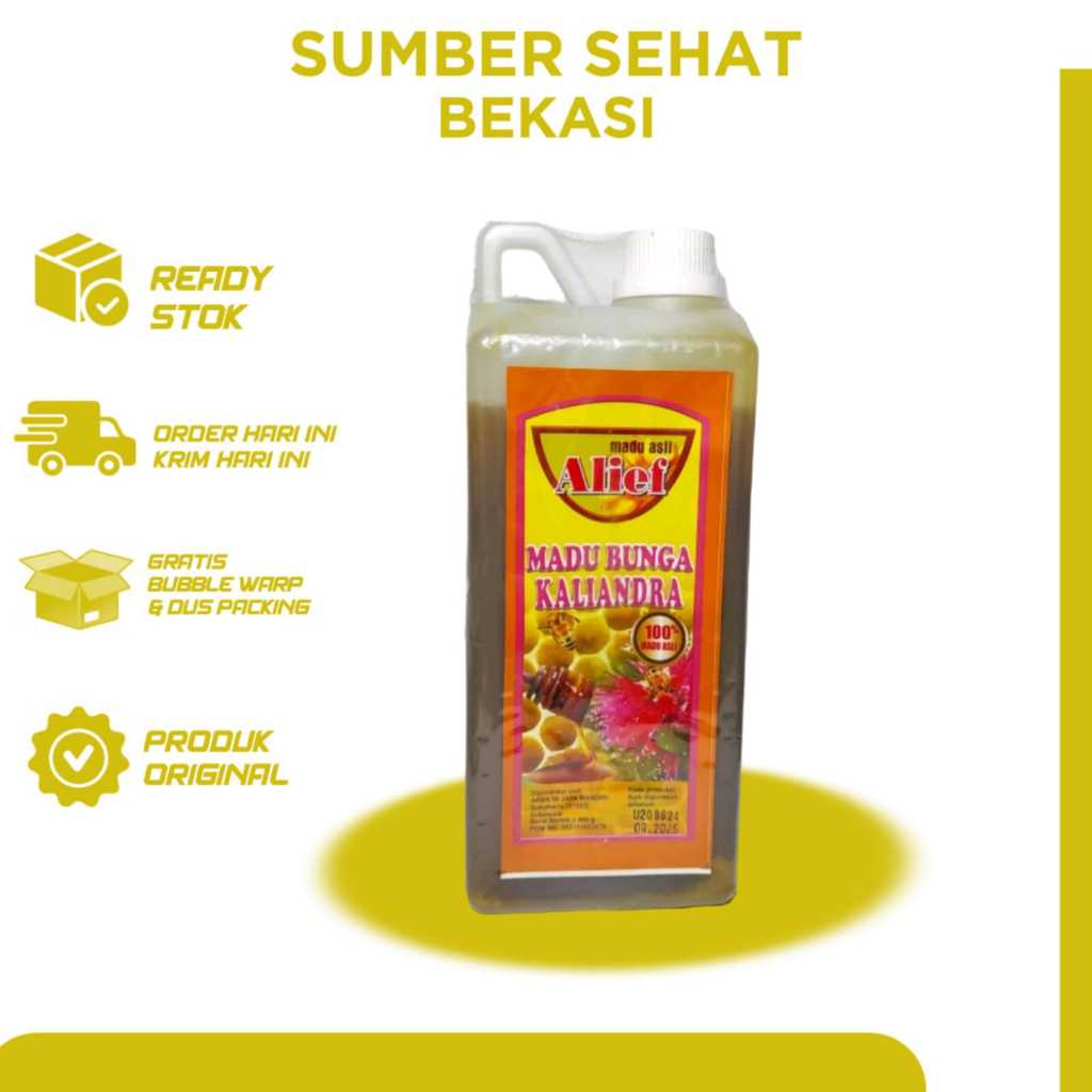 

Madu Bunga Kaliandra 1kg- Madu Alief Asli 100%