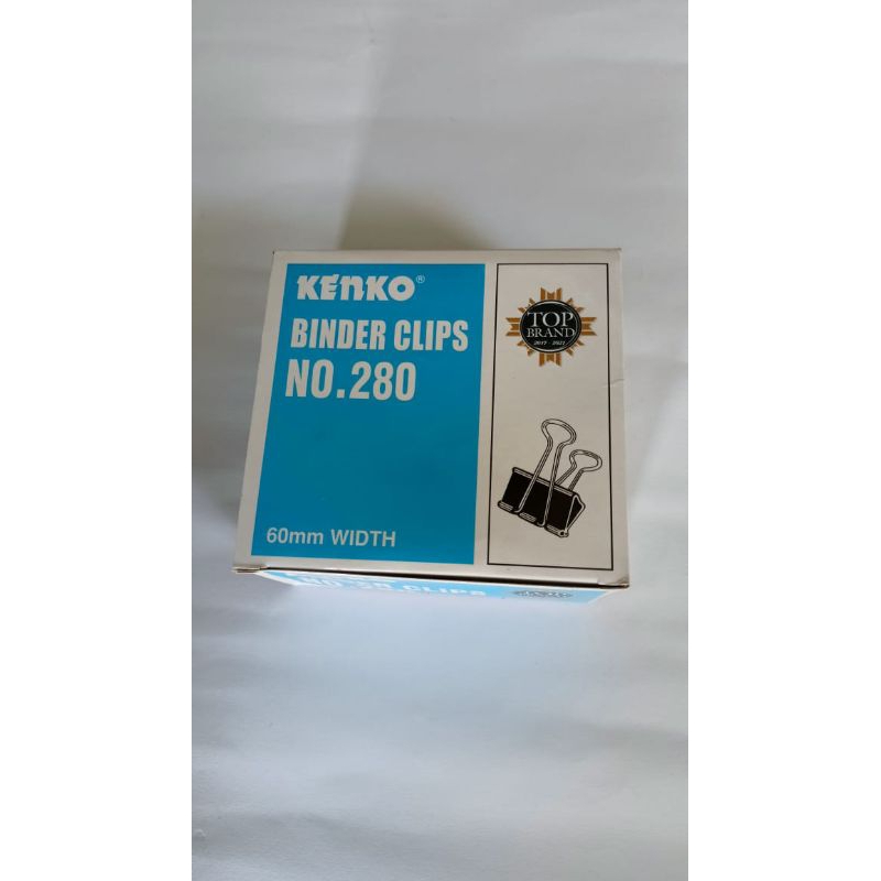 

1pak 6pcs binder clip kenko no280 penjepit kertas