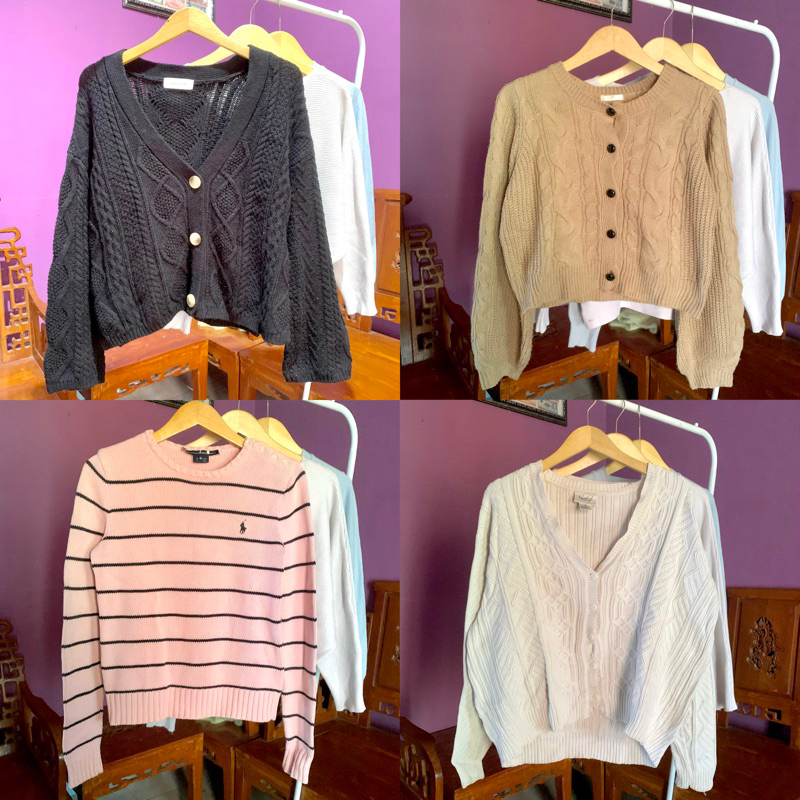 PRELOVED KNITWEAR (PREMIUM) | CARDI KEPANG & SWEATER KEPANG | PRELOVED RAJUT