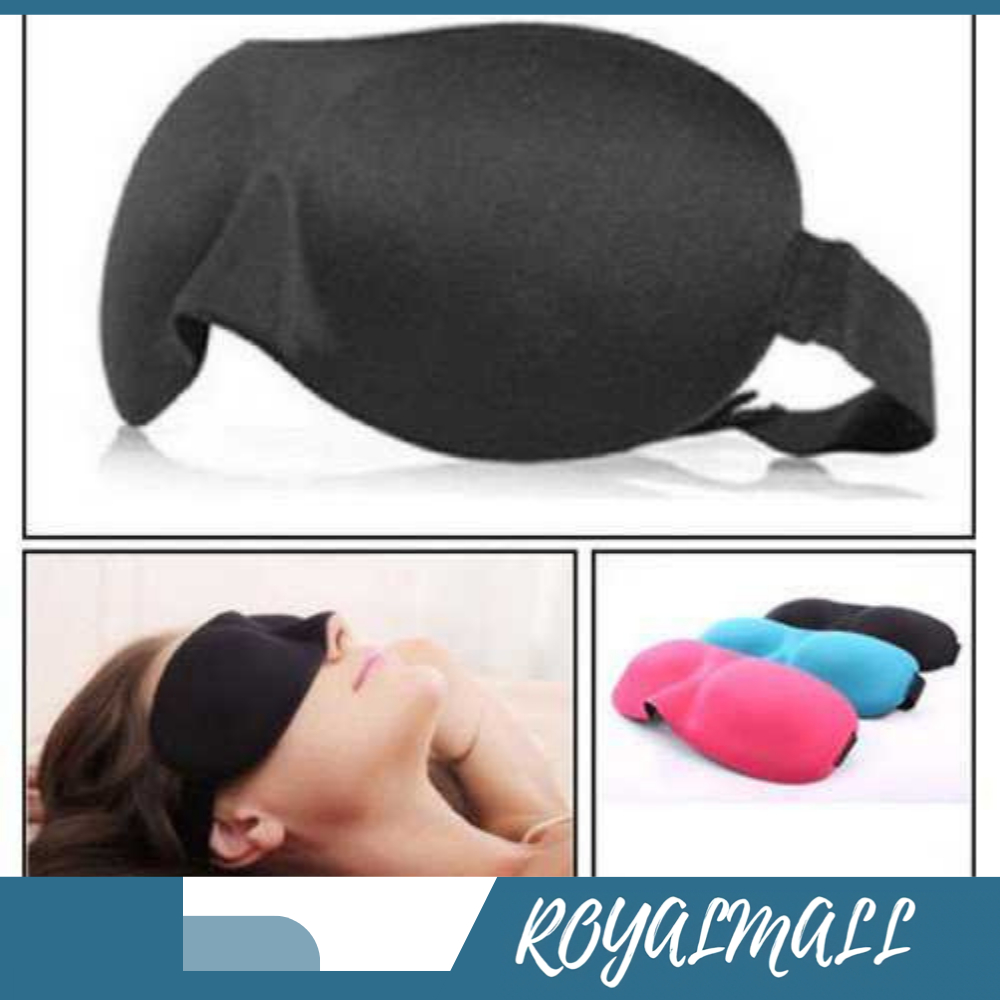 Sleeping Mask Penutup Mata Eye Mask Premium / Kaca Mata Kacamata Masker Penutup Mata Telinga Buat Wa