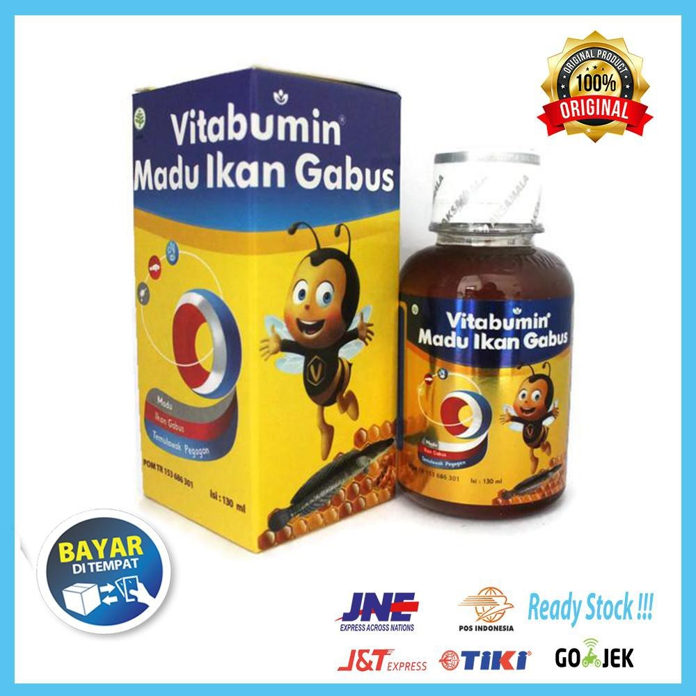 VITABUMIN 130 ml Madu Ikan Gabus | MADU PENAMBAH NAFSU MAKAN ANAK | MADU ANAK | OBAT GEMUK ANAK