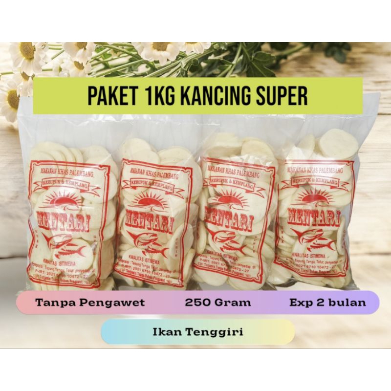 

Paket 1 Kg Kancing Super Ikan Tenggiri Asli Palembang