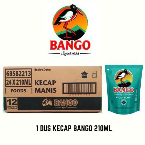 

1 DUS KECAP MANIS BANGO SACHET UKURAN 210ML ISI 24PCS - GPP