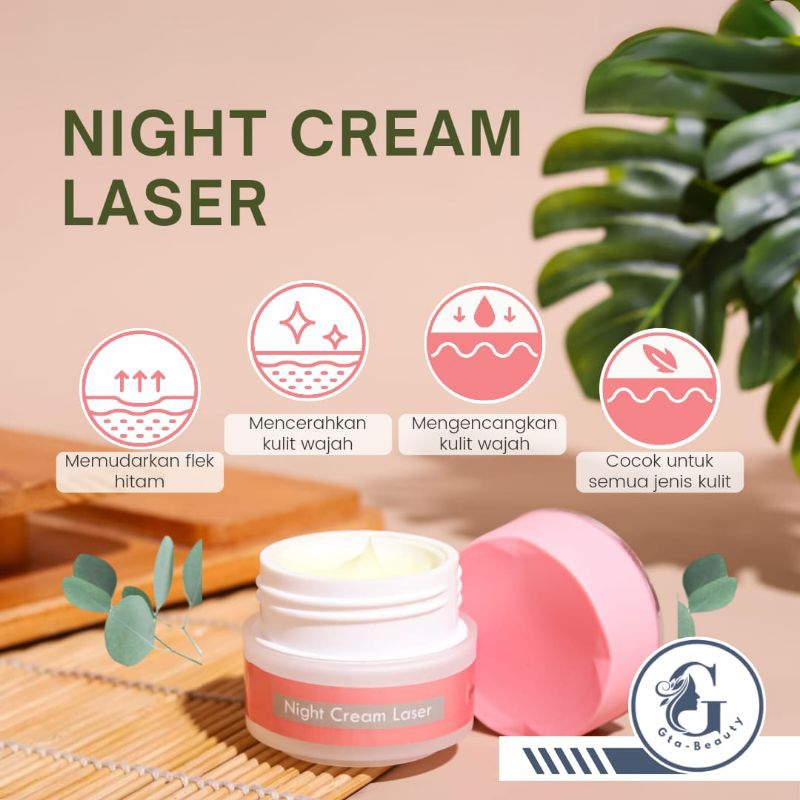 Night Cream Laser untuk menghilangkan Flek hitam d wajah