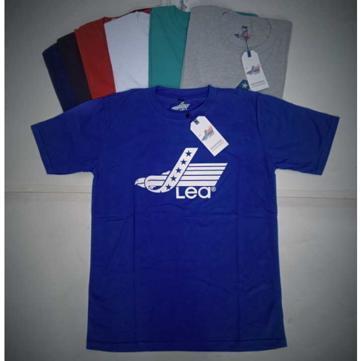 Kaos Pria Lea 606 Pendek Oblong Combed 30s M L XL XXL