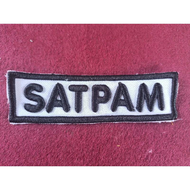 Dada Satpam Bordir Timbul,non timbul, Logo satpam Bordir 3d/2d