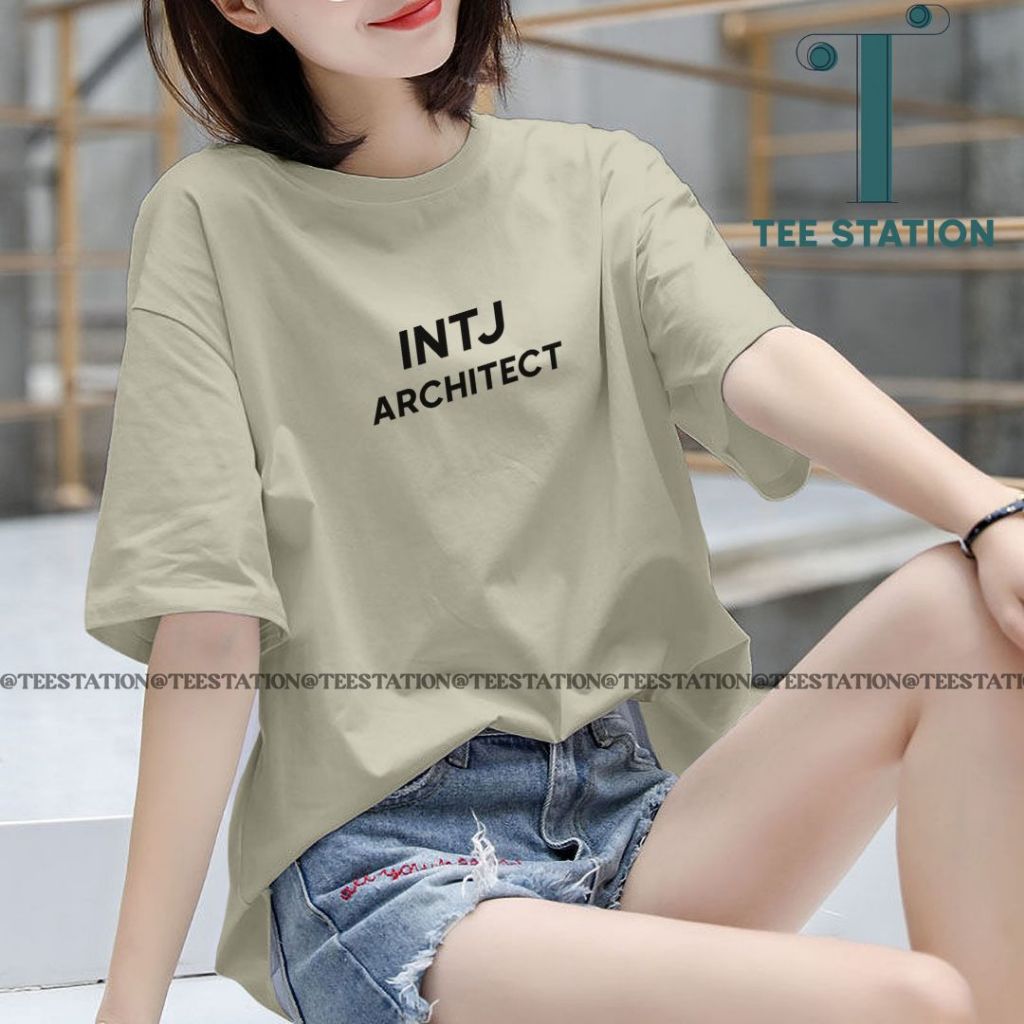 INTJ SERIES 16 PERSONALITIES KAOS ATASAN BAJU T-SHIRT FASHION WANITA CEWEK KATUN LENGAN PENDEK