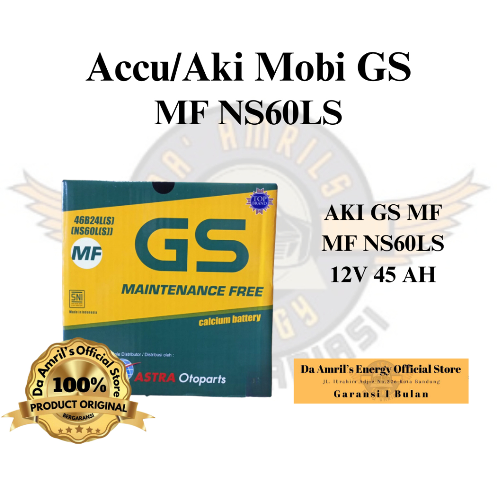 Baterry Accu/Aki GS ASTRA MF NS60L(S)