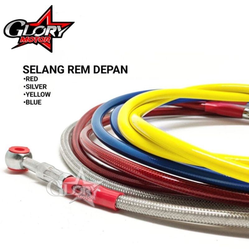 Selang rem Depan Karbon [ 60cm / 90cm / 95cm / 130cm  ] Beat fi Xride Scoopy Fino Beat Street Xeon M