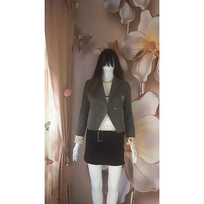 blazer crop stik balik