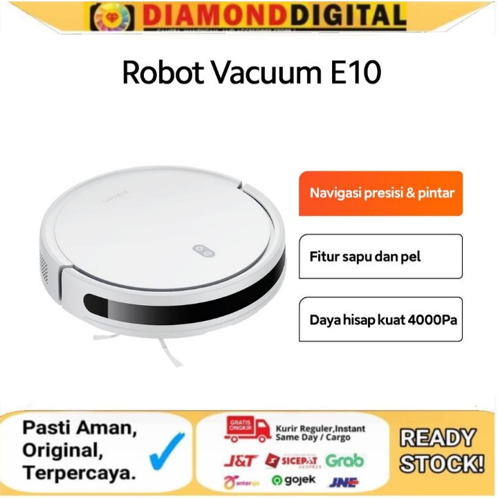 Xiaomi Robot Vacuum E10 Daya Hisap 4000Pa Sapu dan Pel